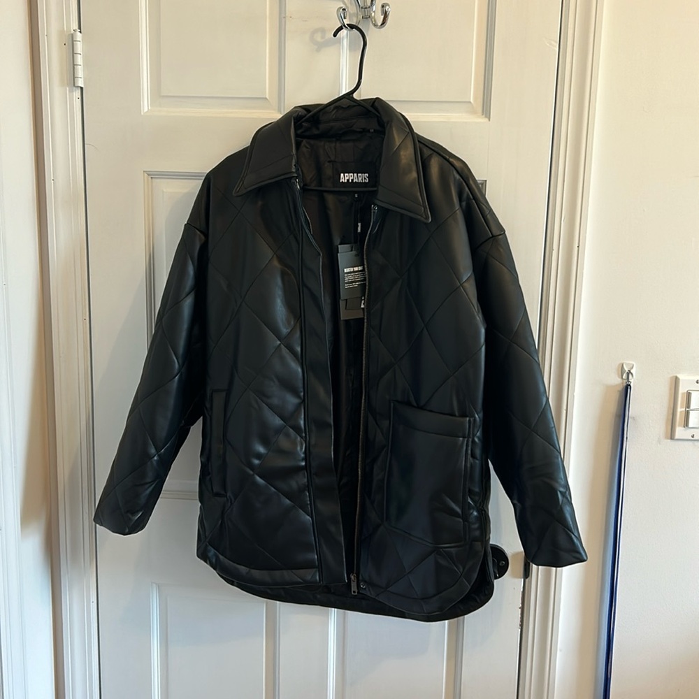 Never been worn Apparis vegan leather jacket